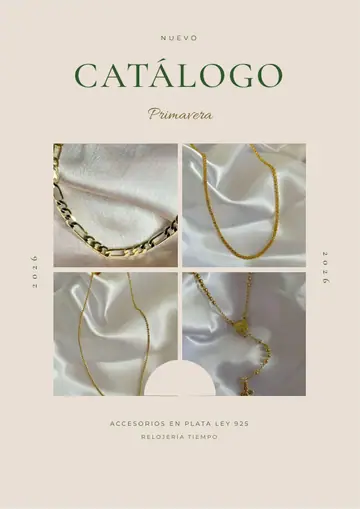 Portada del estilo Oro y Crema