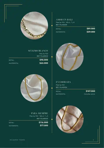 Página interna del estilo Verde Menú